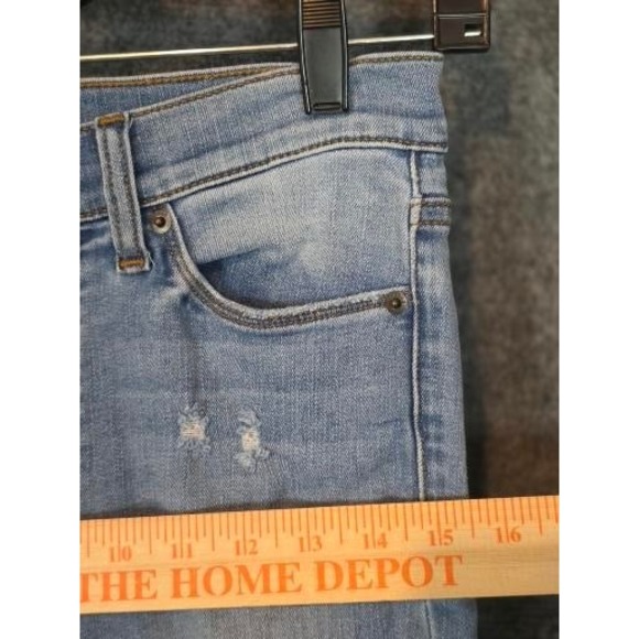 Hudson Jeans Blair Super Skinny Light Wash Distressed Women's Size 27 Casualwear - Picture 5 of 12